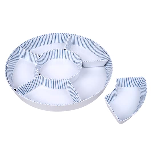 15" Coastal Melamine Rotating Tray by Celebrate It™